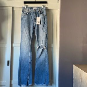 Distressed jeans